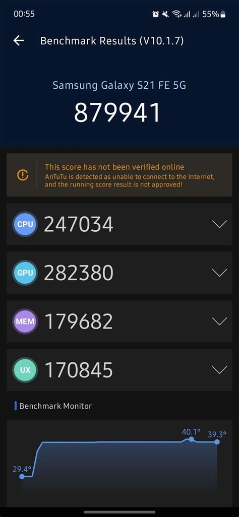 AnTuTu Benchmark of Samsung Galaxy S21 5G :: .